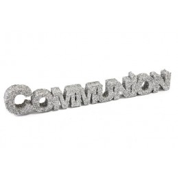 DECO TABLE "COMMUNION" ARGENT
