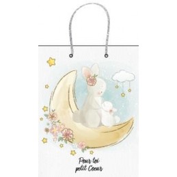 SAC CADEAU PAILL G+ PM LAPIN