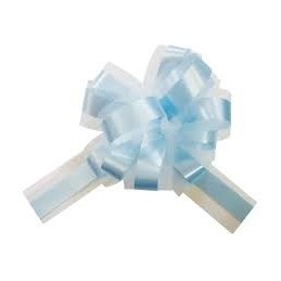 NOEUD BLEU CIEL 3CM+TULLE...