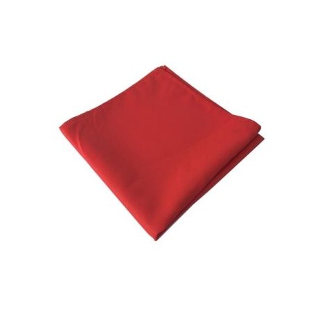 6 SERVIETTES TISSU CARRE 50X50CM ROUGE