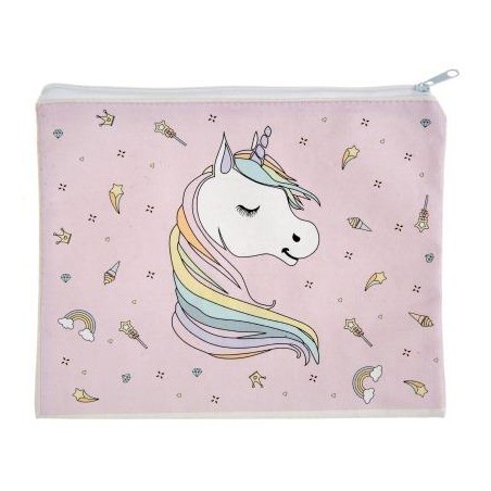 POCHETTE LICORNE ROSE