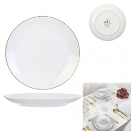 ASSIETTE LISERE DORE 26CM M12