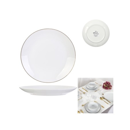 ASSIETTE LISERE DORE 26CM M12