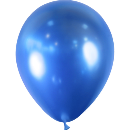 25 BALLONS LATEX 12''30CM BLEU BRILLANT