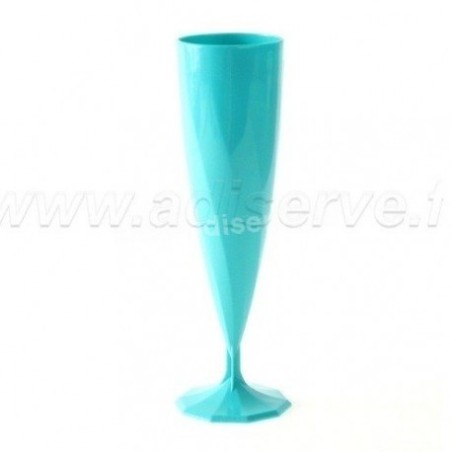 10 FLUTES MONOBLOC TURQUOISE 13.5CL