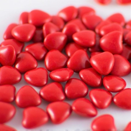 MINI COEUR ROUGE CHOCOLAT VERNIES 250GR