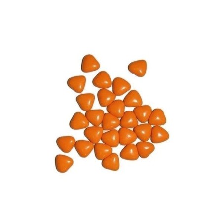 MINI COEUR ORANGE CHOCOLAT VERNIES 250GR