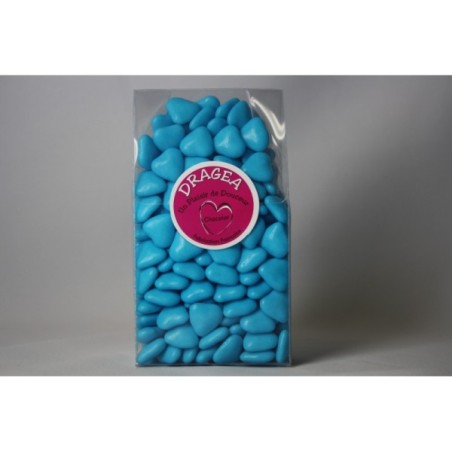 MINI COEUR TURQUOISE CHOCOLAT VERN 250GR