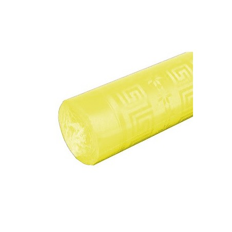 NAPPE DAMASSEE JAUNE RLX 1,20X6M