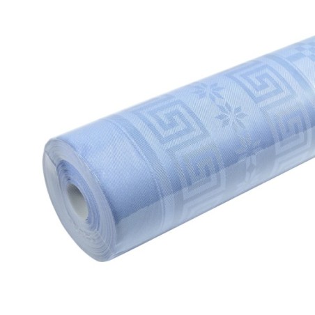 NAPPE DAMASSEE BLEU CIEL1.20MX6M