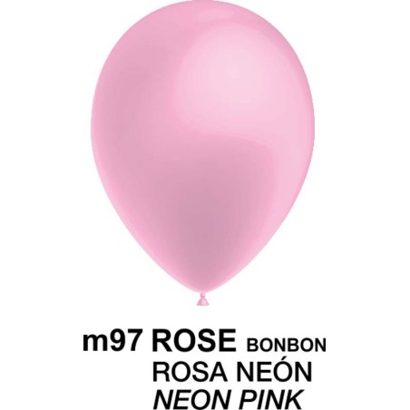 100 BALLONS 11" (28CM) METAL ROSE