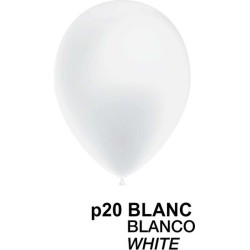 100 BALLONS 5" (13CM) BLANC