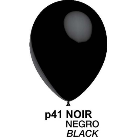 100 BALLONS 5" (13CM) NOIR