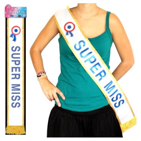 ECHARPE SUPER MISS BLEUE