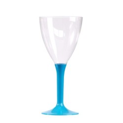 10 VERRES A PIED TURQUOISE...