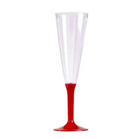 10 FLUTES PIED ROUGE 130CL