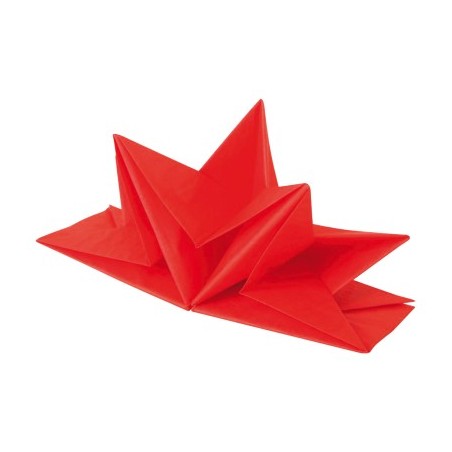 12 SERV.PRE PLIE ROUGE 40X60 3 PLIS