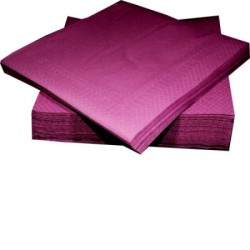 40 SERVIETTES BDX /PRUNE 38X38