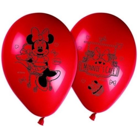 8 BALLONS LATEX MINNIE