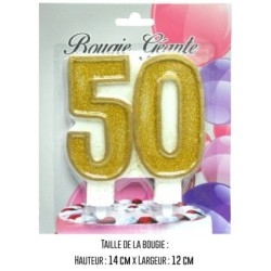 BOUGIE 50 OR GEANTE