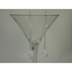 2 GOUTTES D'EAU 21CM CRISTAL