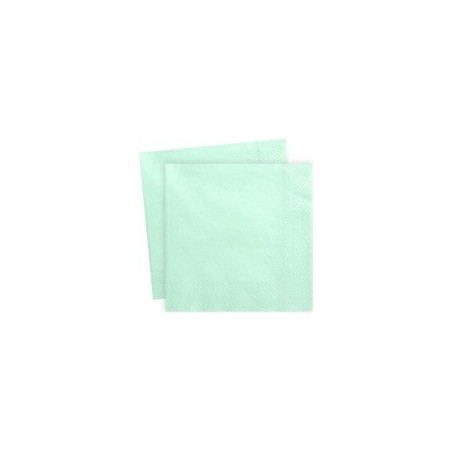 40 SERVIETTES VERT SAPIN 38X38