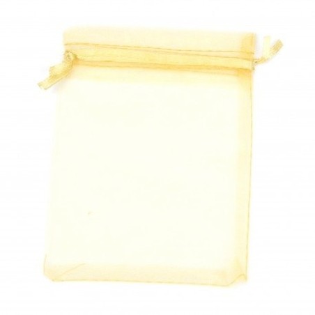 10 SAC ORGANZA ECRU 10X7,5CM