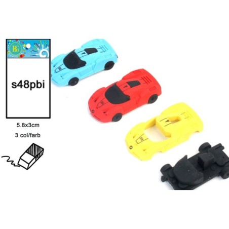 PAPET GOMME VOITURE 5.8X3CM 3C