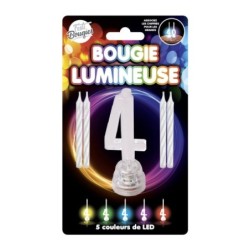 BOUGIE 4 CLIGNOTANTE+4 BOUG...