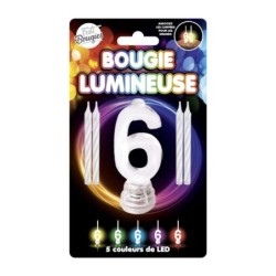 BOUGIE 6 CLIGNOTANTE+4 BOUG...