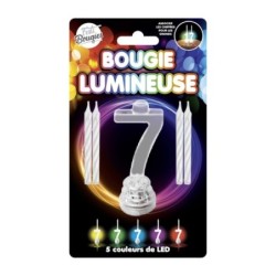 BOUGIE 7 CLIGNOTANTE+4 BOUG...