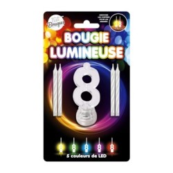 BOUGIE 8 CLIGNOTANTE+4 BOUG...