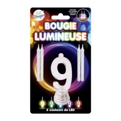 BOUGIE 9 CLIGNOTANTE+4 BOUG...