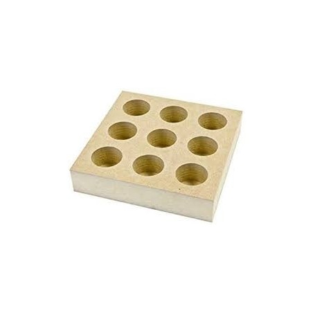 SUPPORT MDF POUR 9 TUBES À ESSAI