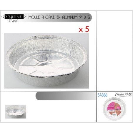 MOULE ROND EN ALUMINIUM 23.5X5CM ENV