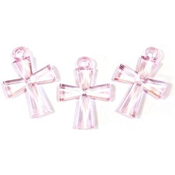 10 CROIX TRANSPARENTES ROSE