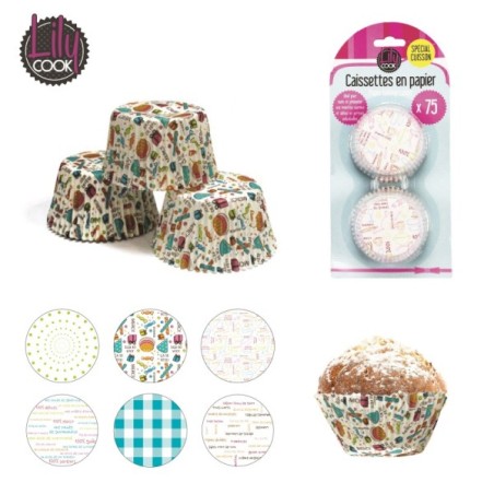 75 MOULES MUFFIN PAPIER 7CM