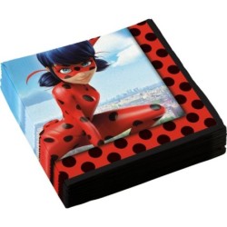 20 SERVIETTES 33X33 LADYBUG