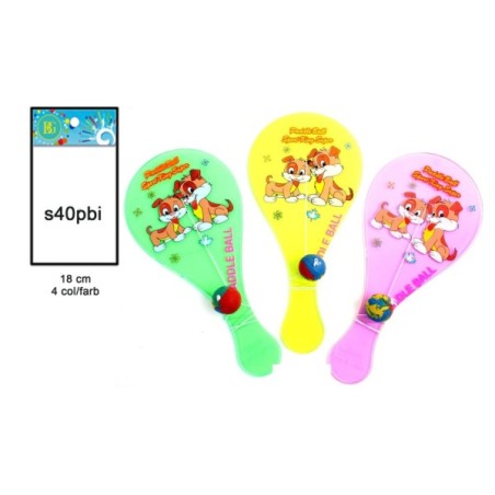 RAQUETTE ELASTIQUE 18CM FLUO 3C