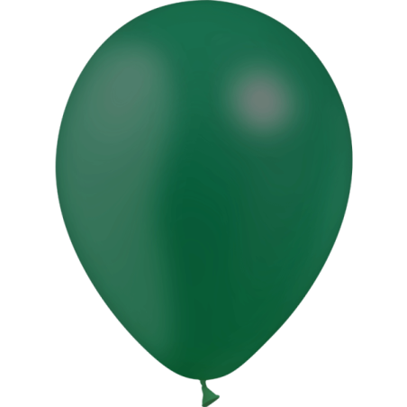 10 BALLONS 12"(30CM) VERT FORET STANDARD