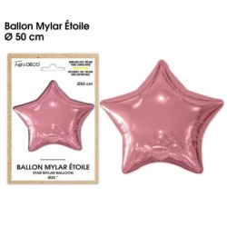 BALLON METAL ETOILE ROSE GOLD