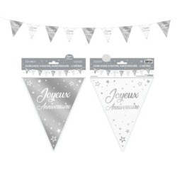 GUIRLANDE FANION ARGENT...