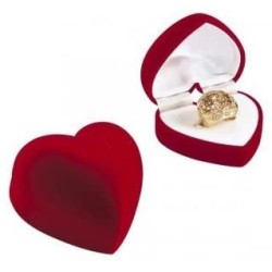 ECRIN BAGUE COEUR VELOUR