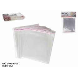 100 SAC TRANSPARENTS 10X7,5CM