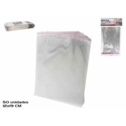 50 SAC TRANSPARENTS 12X19CM