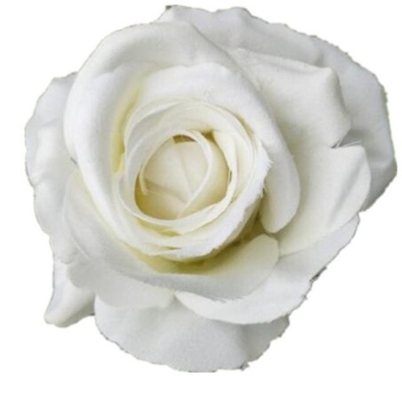 ROSE VELOUR BLANC 10CM