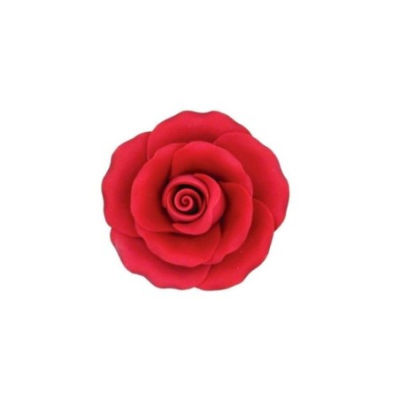 ROSE VELOUR ROUGE 10CM