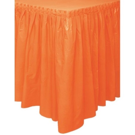 JUPON DE TABLE ORANGE PLASTIQUE 426X3CM