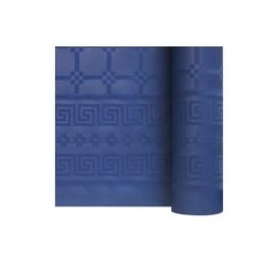 NAPPE DAMASSEE BLEU MARINE...