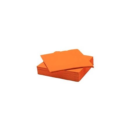 40 SERVIETTES ORANGE 38X38